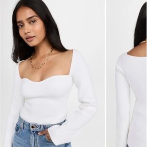 Pixie Market Chiara Knit Bustier Top
